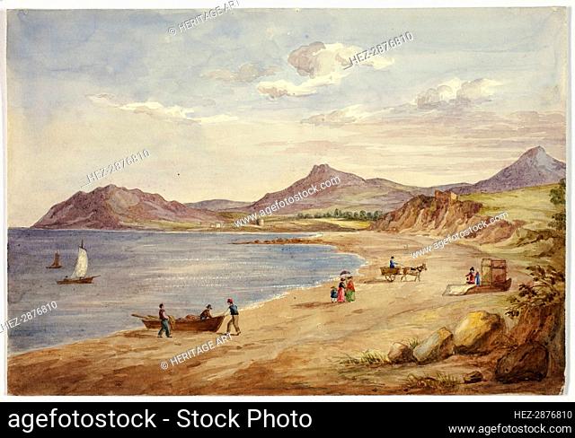 View of Wicklow Hills, September 1843. Creator: Elizabeth Murray