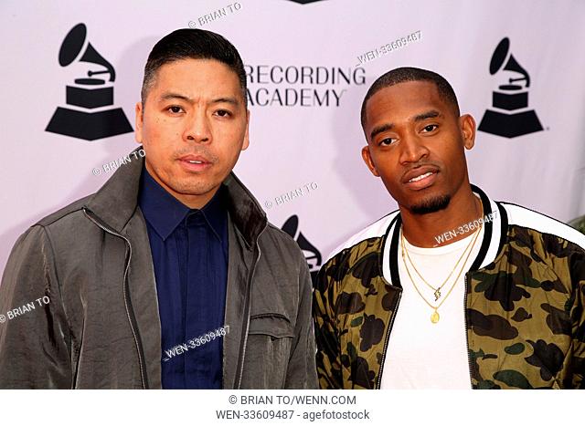 Celebrities attend the GRAMMY nominee reception honoring 60th Annual GRAMMY Awards nominees at Fig & Olive. Featuring: Jonathan Yip
