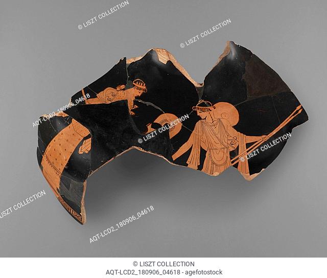 Attic Red-Figure Kalpis Fragment; Attributed to Berlin Painter (Greek (Attic), active about 500 - about 460 B.C.); Athens, Greece; about 480 - 470 B