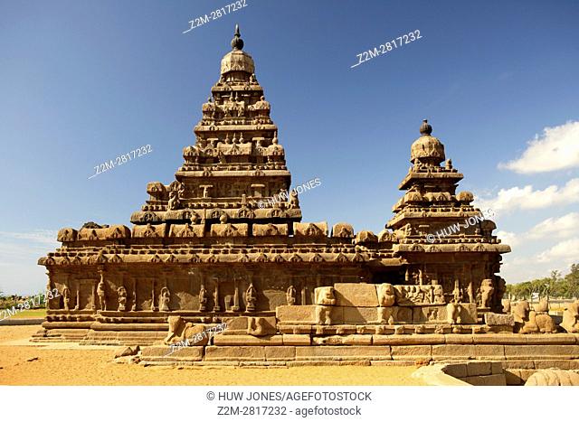 The Shore Temple, Mahabalipuram, UNESCO World Heritage Site, Near Chennai, Tamil Nadu state, India, Asia