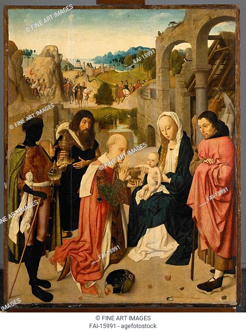 The Adoration of the Magi. Geertgen tot Sint, Jans (ca. 1460-ca. 1490). Oil on wood. Early Netherlandish Art. 1490. Rijksmuseum, Amsterdam. 91, 5x72