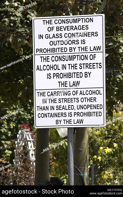 Prohibition sign in Malta