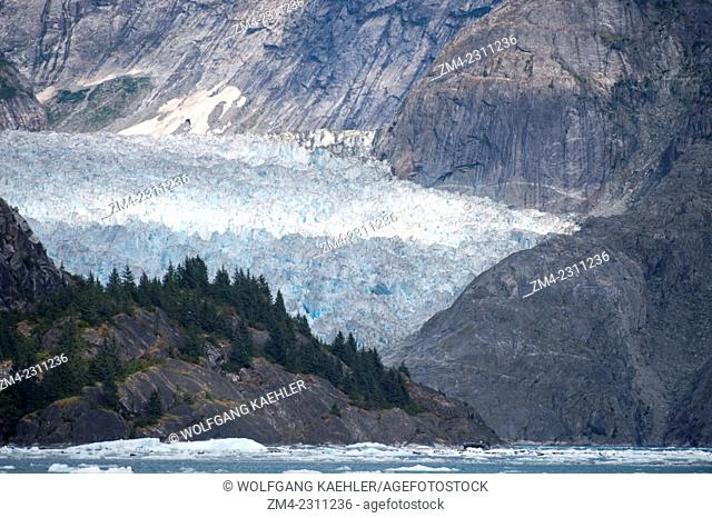 View of LeConte Glacier, a tidal glacier in LeConte Bay, Tongass National Forest, Southeast Alaska, USA