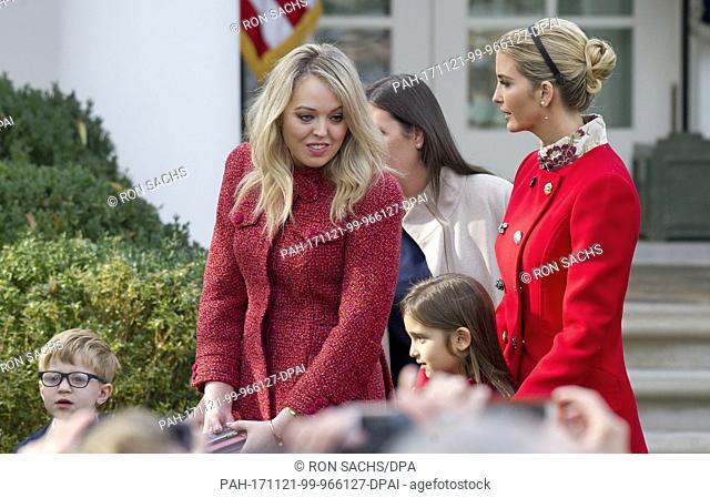 Tiffany Trump and Ivanka Trump after the ceremony where United States President Donald J. Trump and First Lady Melania Trump hosted the National Thanksgiving...