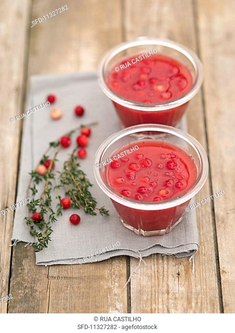 Cranberry Kissel (berry sauce, Russia)