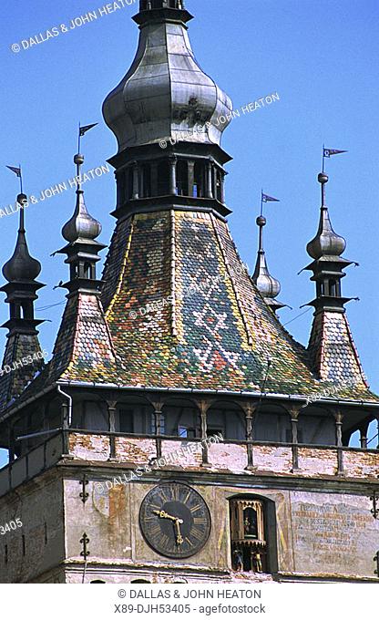 Romania, Transylvania, Sighisoara, Medieval Citadel, Clock Tower, History Museum