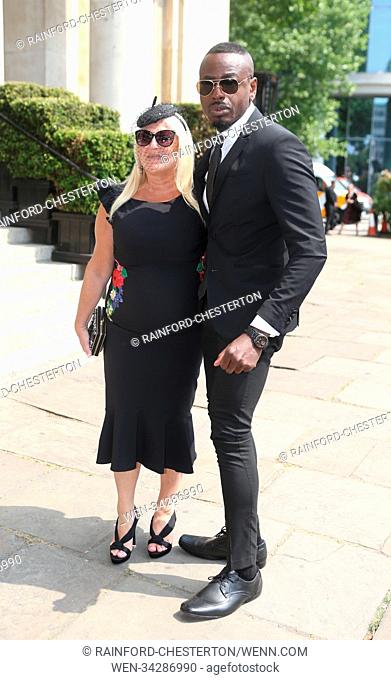 The funeral of Dale Winton at The Old Church in Marylebone, London Featuring: Vanessa Feltz, Ben Ofoedu Where: London, United Kingdom When: 22 May 2018 Credit:...