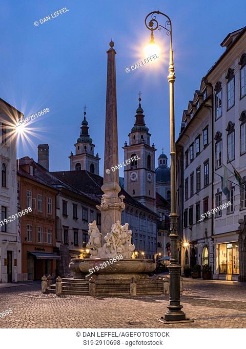 Slovenia Ljubljana Street Scene