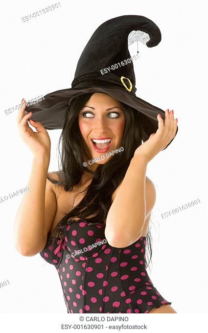 blue eyes witch hat