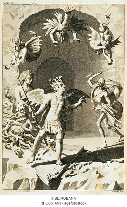 Scene from Paradise LoSt Image taken from Poetical Works Paradise LoSt Originally published/produced in London 1688