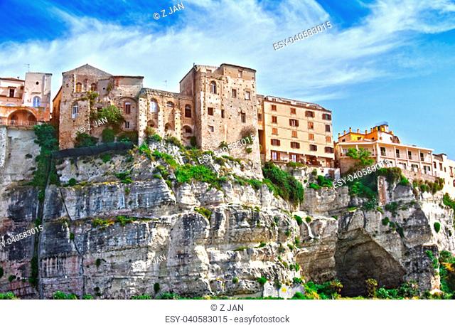 The city of Tropea in the Province of Vibo Valentia, Calabria, Italy