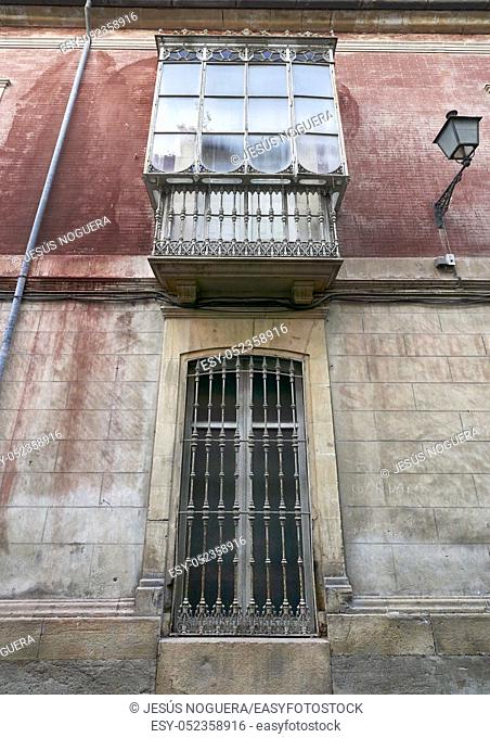 facade of stately home in Ubeda, Jaen. Spain