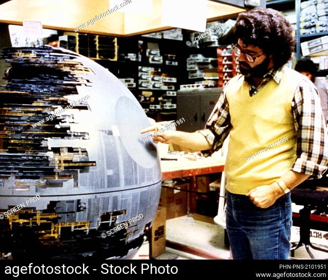 George Lucas / Star Wars - A New Hope 1977 directed by George Lucas. Restricted to editorial use related to the film or the individuals involved (producers