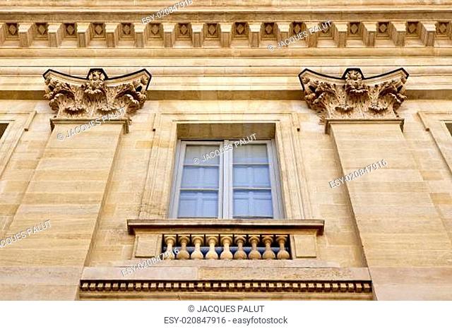 Facade of Bordeaux Opera, France