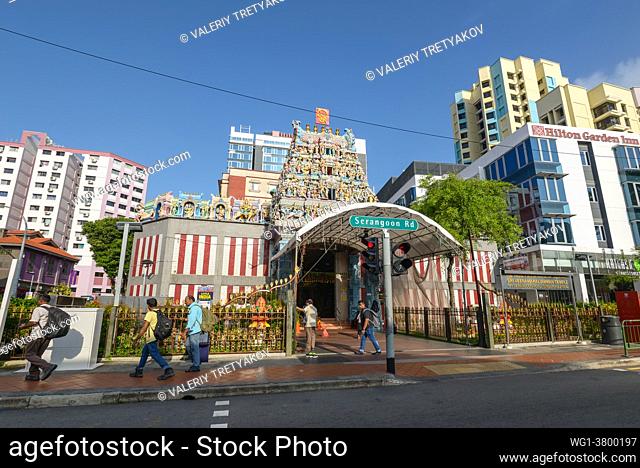Singapore The Sri Veeramakaliamman Temple, located on Serangoon Street in Little India, is a landmark Tamil Hindu temple in