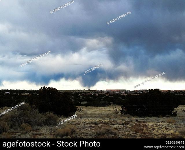 rain storm, New Mexico