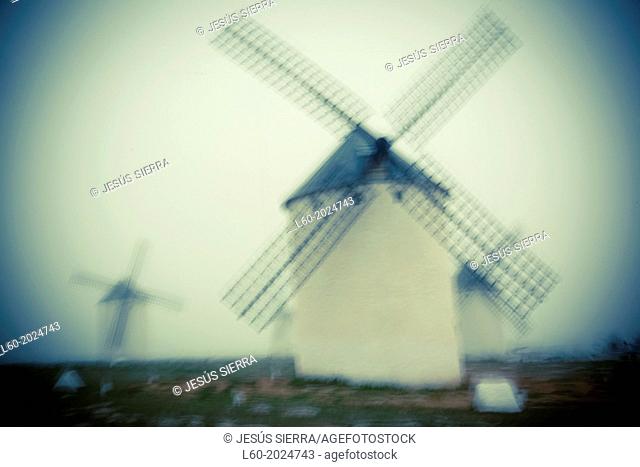 Windmill. Campo de Criptana. Ciudad Real province. Castile-La Mancha. Spain