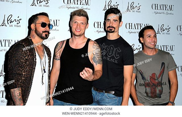Backstreet's Back at Chateau Nightclub & Rooftop Featuring: Backstreet Boys Where: Las Vegas, Nevada, United States When: 31 May 2014 Credit: Judy Eddy/WENN