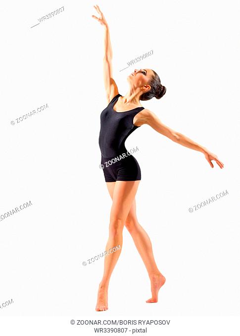 Young ballerina (isolated on white ver)