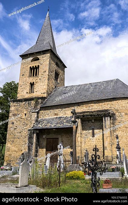 Church of Sainte-Anne, Cazeaux de Larboust, Haute-Garonne department, Occitanie, France