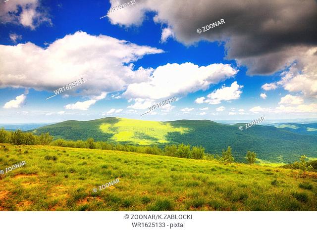 mountains hills landscape Bieszczady Poland