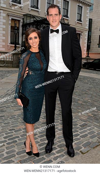 Guests arrive at the Leinster Rugby Awards Ball 2014 at The Mansion House... Featuring: Mary Scott, Devan Toner Where: Dublin