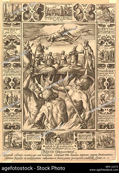 Punitio Tirannorum, from Allegories of the Christian Faith, from Christian and Profane Allegories. Artist: Hendrick Goltzius (Netherlandish