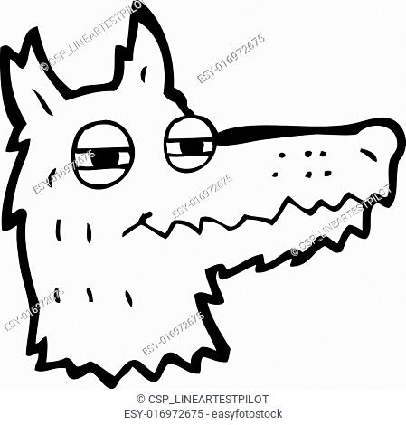 cartoon smug wolf face, Stock Vector, Vector And Low Budget Royalty Free  Image. Pic. ESY-016972675 | agefotostock