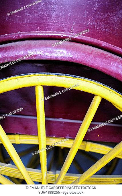 Wheel of an old carriage