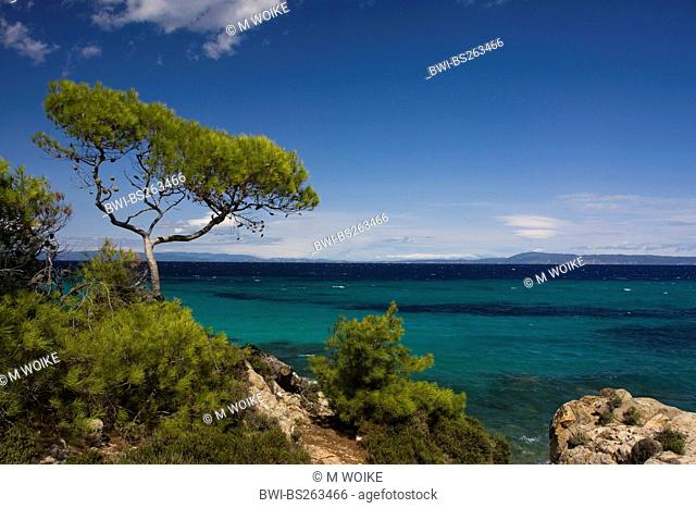 coastal landscape at Sarti, Greece, Chalkidiki