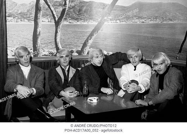 Les Têtes Blanches, 1964 From left to right: Jean-Claude Bernard, Gilles Rousseau, Claude Domingue, Claude Laviolette, Yvan Côté Photo André Crudo