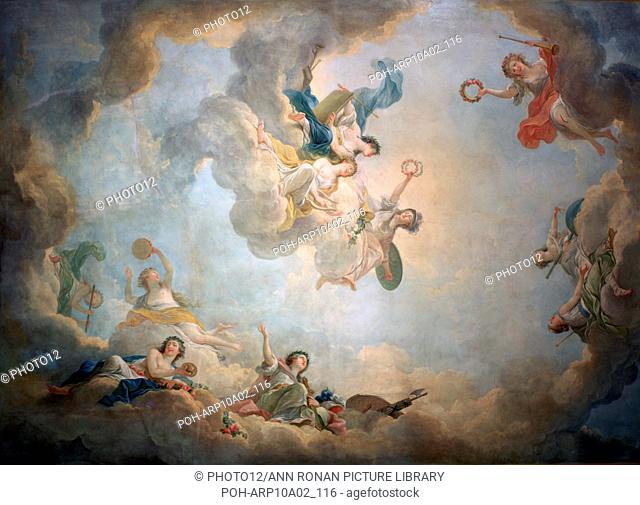 Jean-Simon Berthelemy  French school Ceiling of Marie Antoinette's Salon, Palace of Fontainebleau   Jean-Simon Berthelemy (1743-1811)