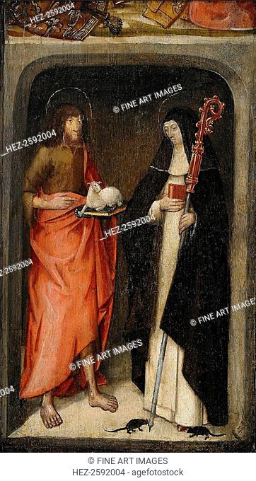 Saint John the Baptist and Saint Gertrude of Nivelles, 1480. From a private collection