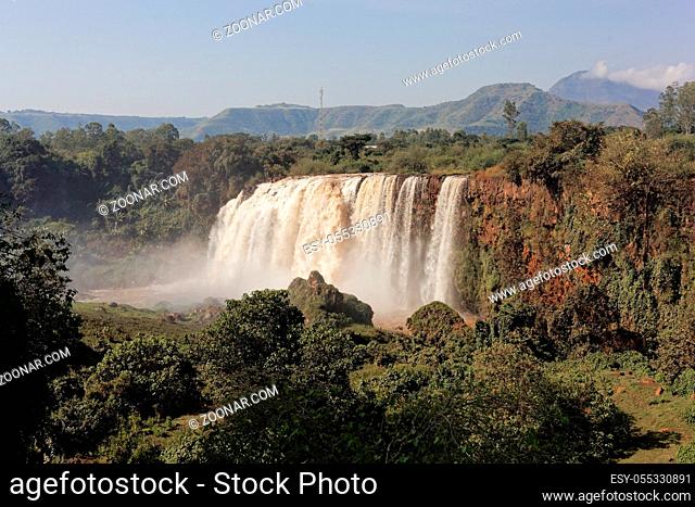 The Blue Nile Falls near Bahir Dar, at the Tana Lake in Ethiopia
