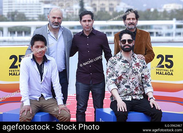 Alejandro Loayza Grisi and actor Santos Choque attends to Utama photocall during the 25th Malaga Film Festival 2022 March, 22, 2022 in Malaga, Spain