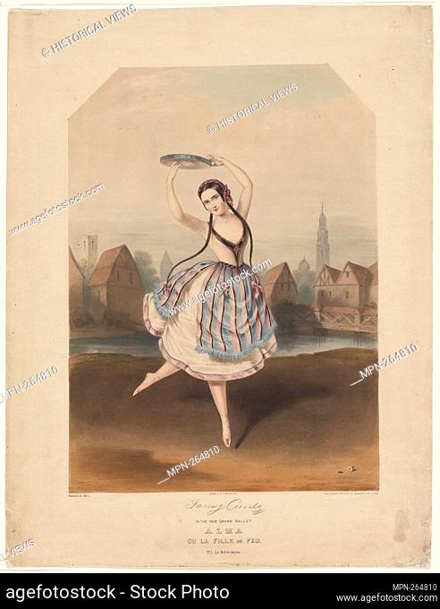Fanny Cerrito [facsimile signature] in the new grand ballet Alma; ou La fille du feu, no. 1, La Bohémienne Additional title: Alma; ou La fille de feu