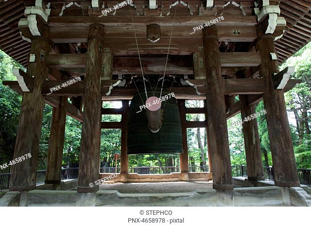 Buddhist bell in Chion-in temple, Kyoto, Japan