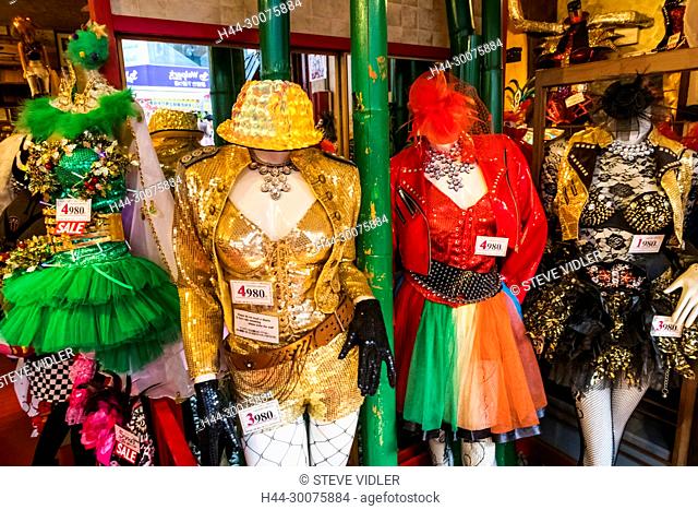 Japan, Honshu, Tokyo, Shibuya, Harajuku, Takeshita Dori, Colourful Display of Takenoko Costumes