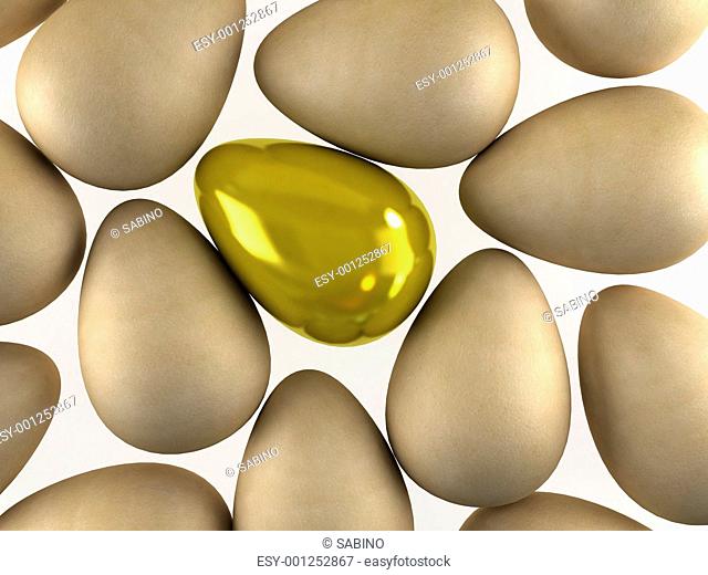 3d Falling eggs background
