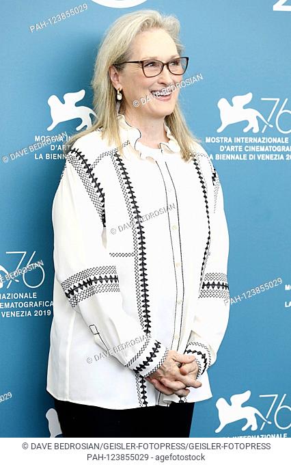 Meryl Streep at the Photocall to 'The Laundromat / The Money Laundering' at the Venice Biennale 2019 / 76th Venice International Film Festival at the Palazzo...