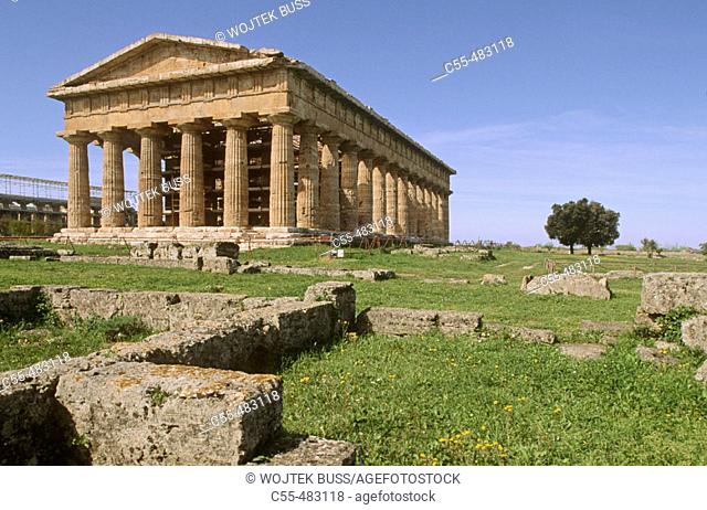 Temple of Neptune, Paestum. Campania, Italy