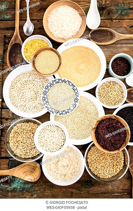 Cereal mix: red rice, black rice, barley, amaranth, quinoa, rice, bulgur, spelt, oats and buckwheat