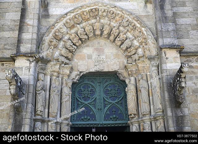 Noia or Noya, San Martin or San Martino church (15th century). A Coruna, Galicia, Spain