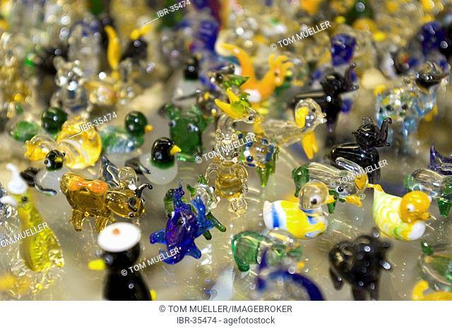 Glass figures at Gordiola Manufaktur Majorca