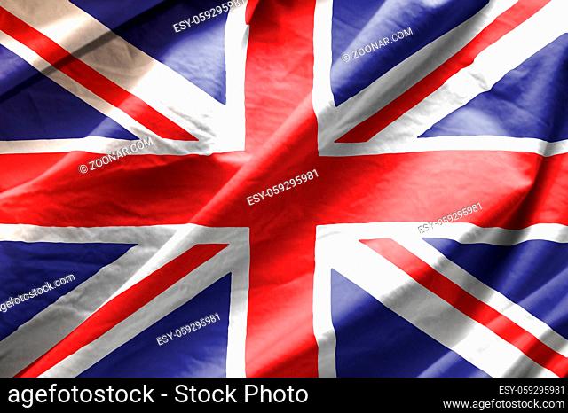 Waving flag of the United Kingdom