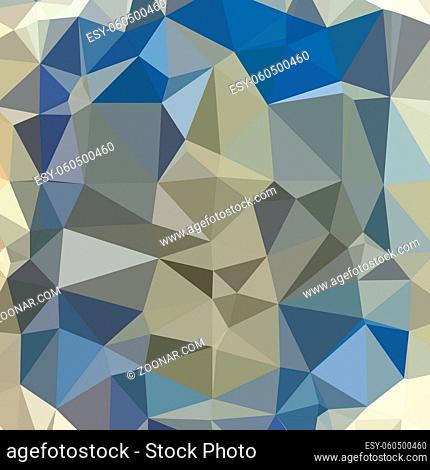 Low polygon style illustration of a cornflower blue abstract geometric background