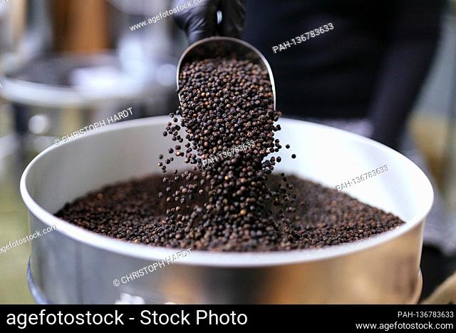 Black pepper in a storage box. According to a study by researchers at the Indian Institute of Technology, the substance piperine