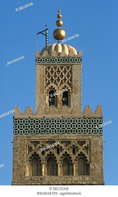 MOSQUE<BR>Mosque of Koutoubia, Marrakech, Morocco