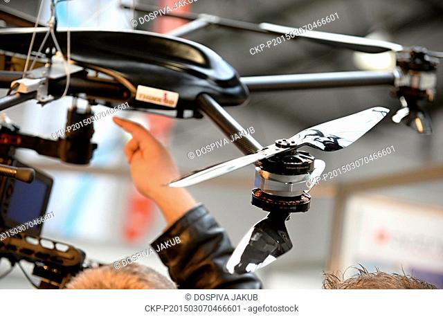 First Belgian fair devoted to the use of drones, remotely piloted aircraft, Drone Days was held in Brussels, Belgium, March 7, 2015