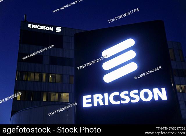 Exterior of Swedish multinational networking and telecommunications company Ericsson headquarters in Kista, Stockholm, Sweden, on Oct. 20, 2022